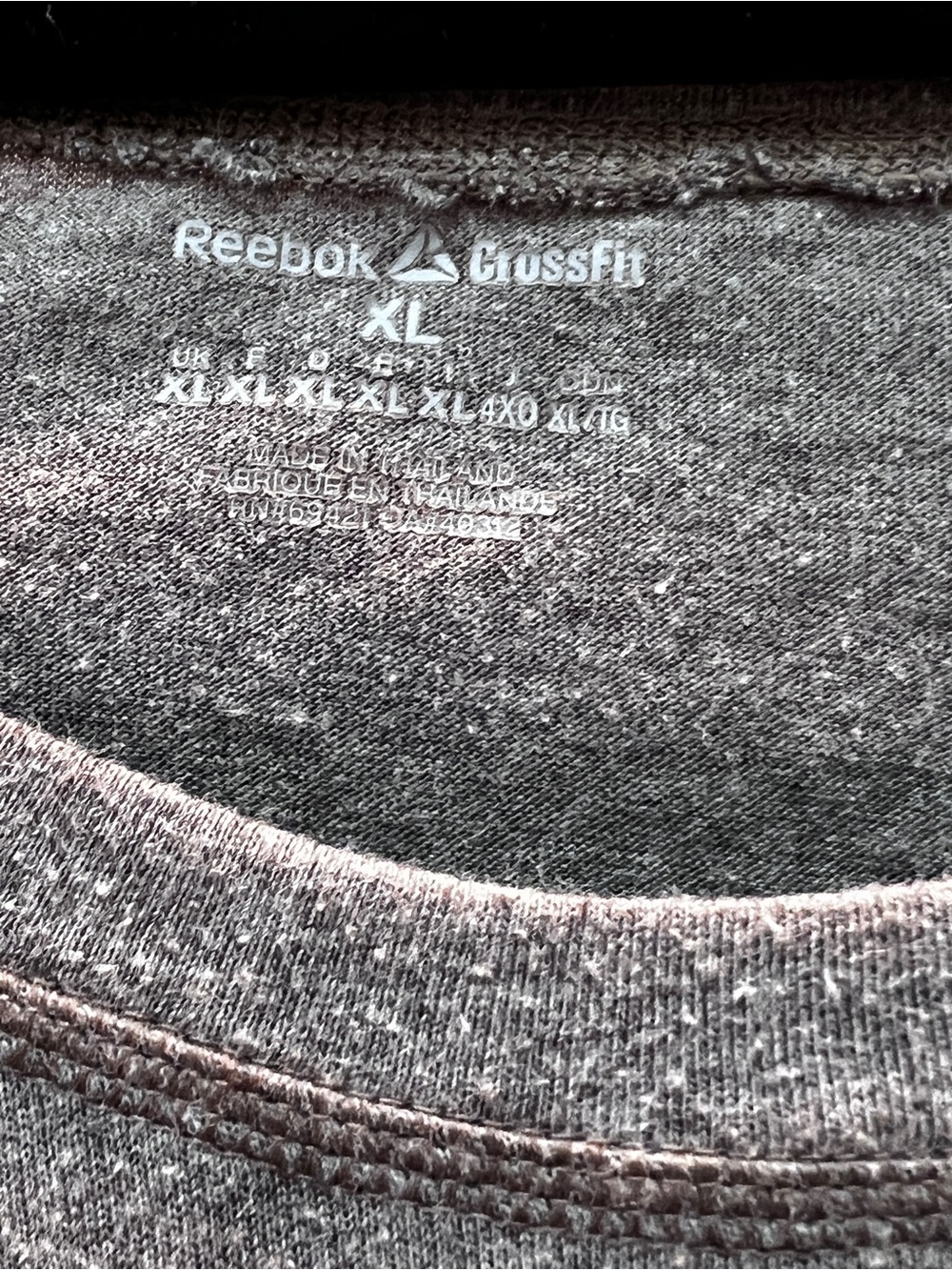 Reebok CrossFit Long Sleeve Shirt – Size XL – Gray – "RCF074" Santa Cruz Graphic - Picture 5 of 6